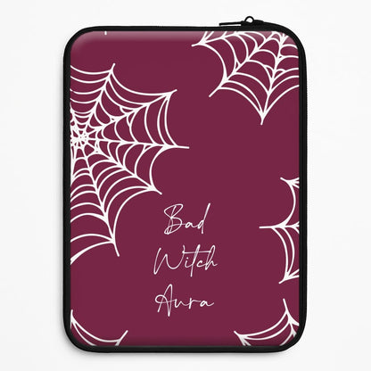 Bad Witch Aura Spider Webs Universal Laptop Sleeve