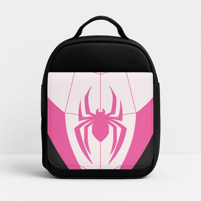 Pink And Black Spider Costume Insulated Lunch Bag
