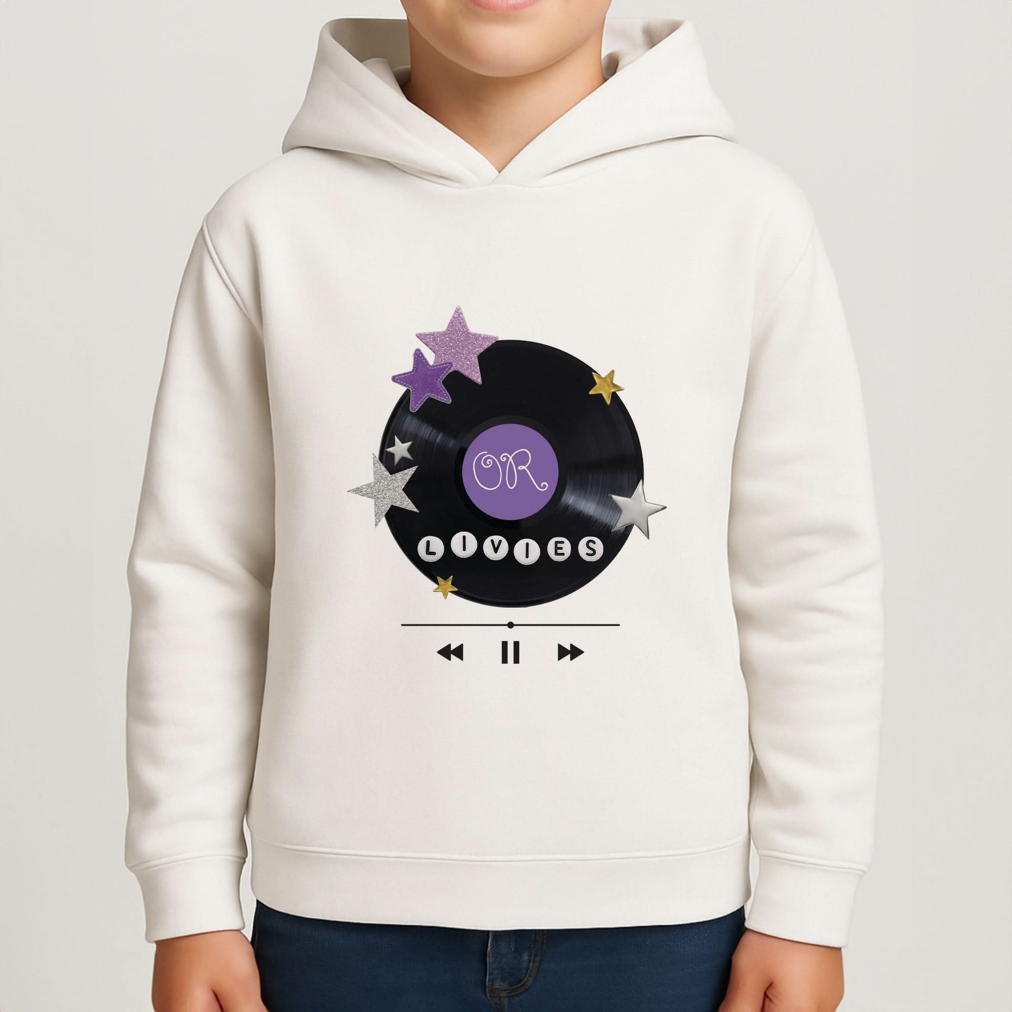 Amethyst Vinyl Scrapbook Boys Hoodie