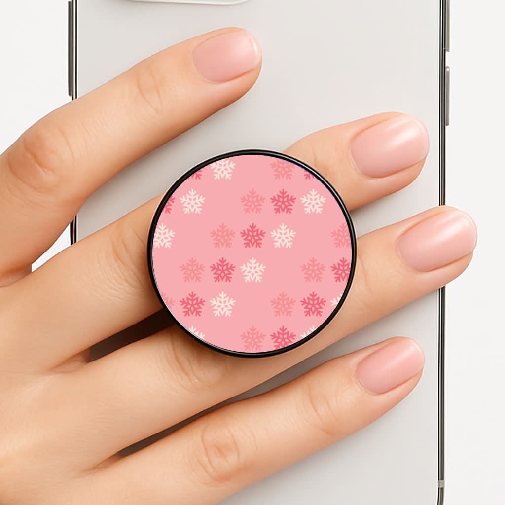 Red Slowflakes Christmas Pattern Phone Grip