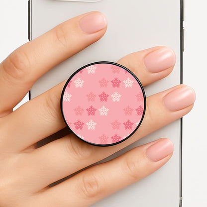 Red Slowflakes Christmas Pattern Phone Grip