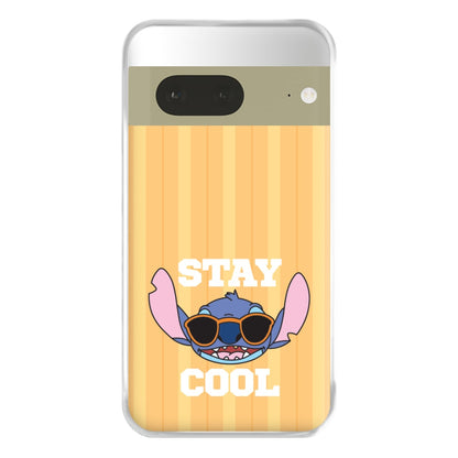 Stay Cool Blue Alien Google Pixel 7a Case