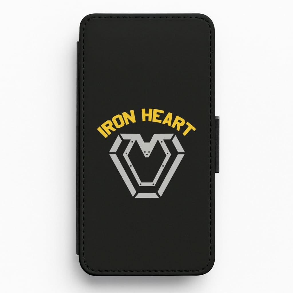 Metal Hero Heart Flip / Wallet Phone Case