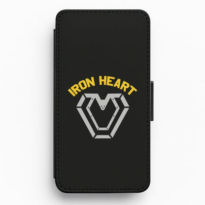 Metal Hero Heart Flip / Wallet Phone Case