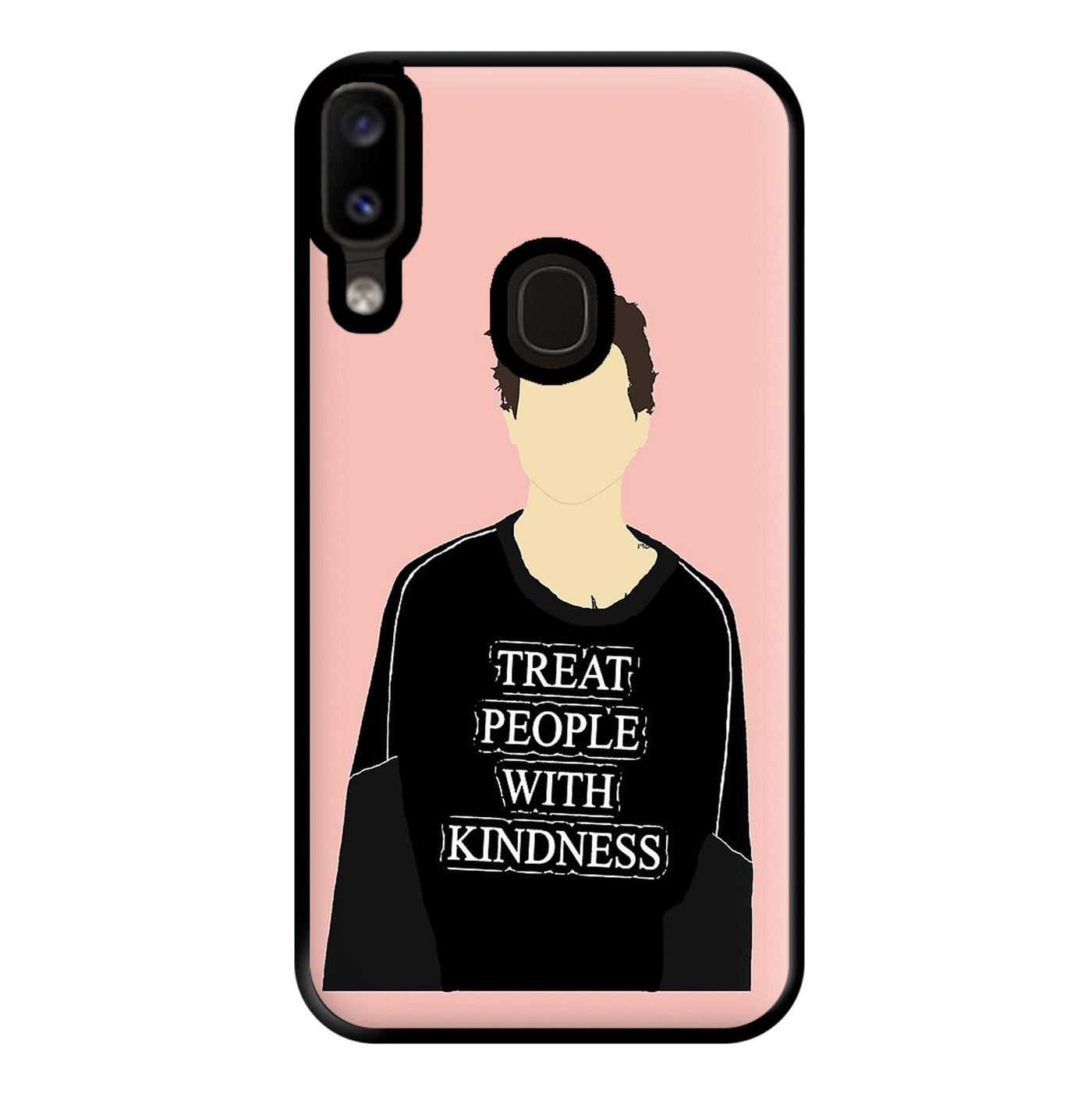 Pink Harry Faceless Cartoon Phone Case