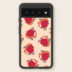 Christmas Robin Plush Pattern Google Pixel 7 Pro Case