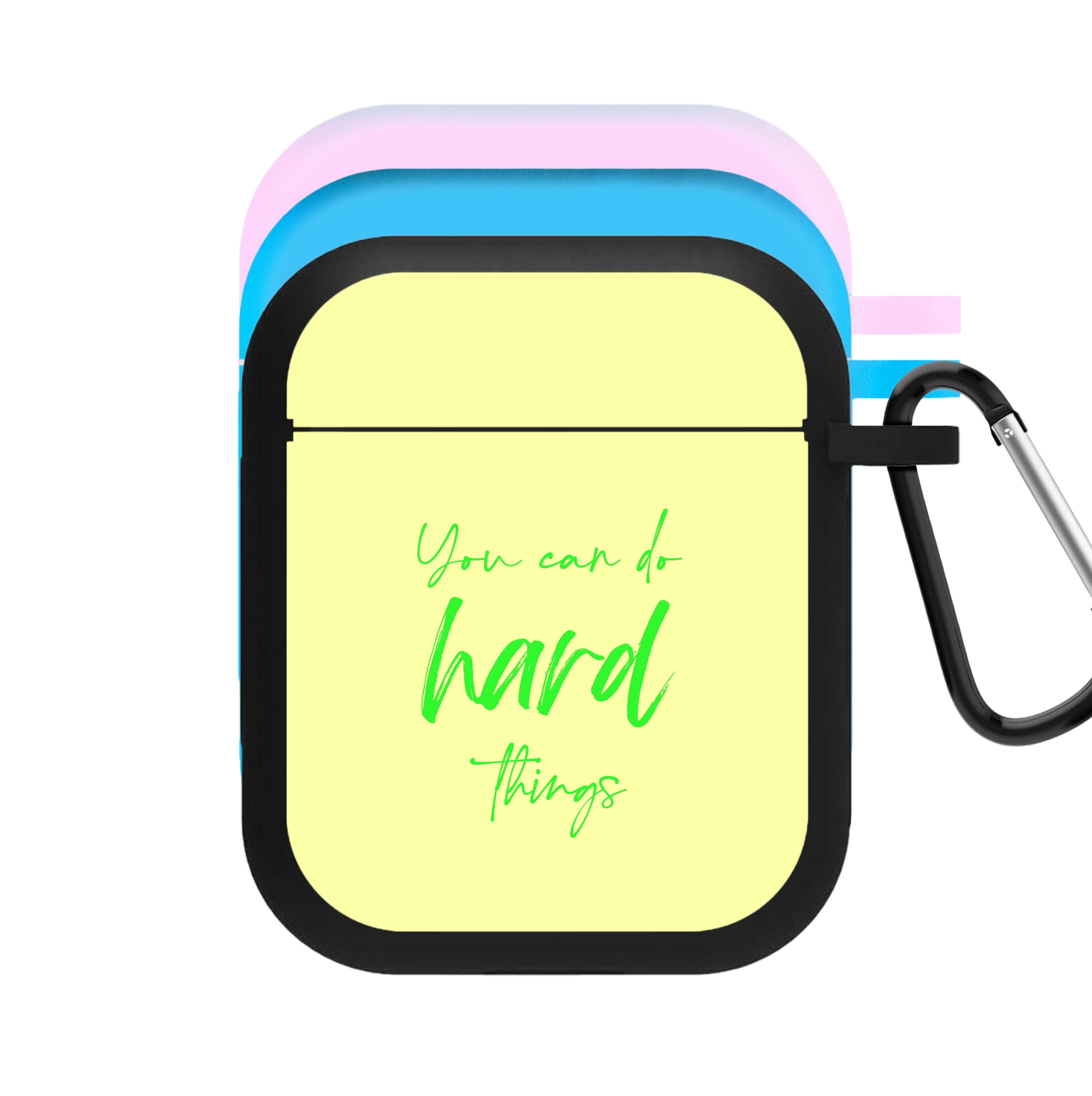 You Can Do Hard Things - Aesthetic Quote AirPods Case