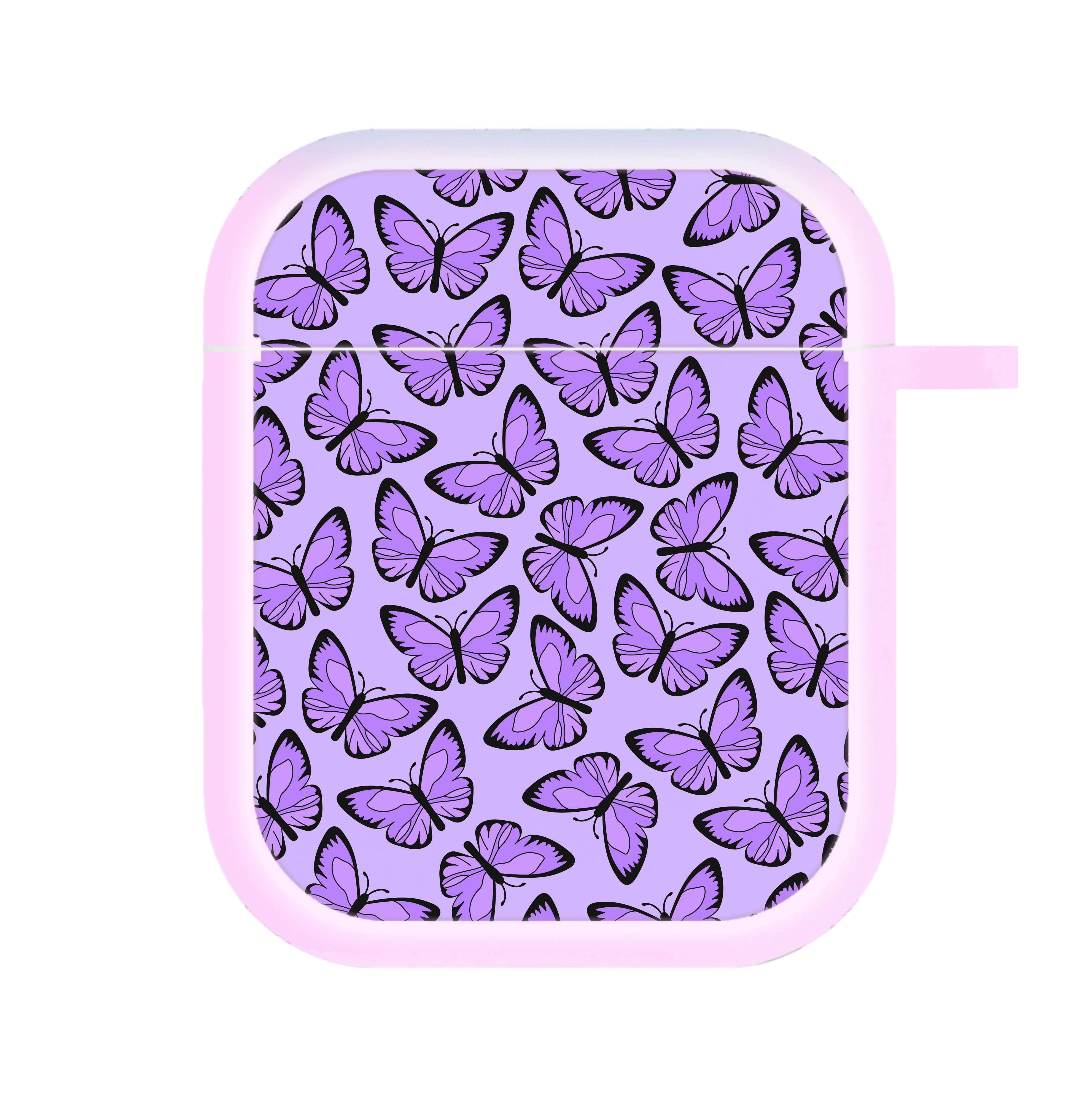 Purple Butterfly - Butterfly Patterns AirPods Case