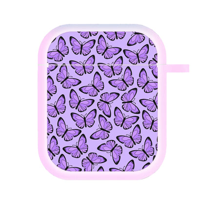 Purple Butterfly - Butterfly Patterns AirPods Case