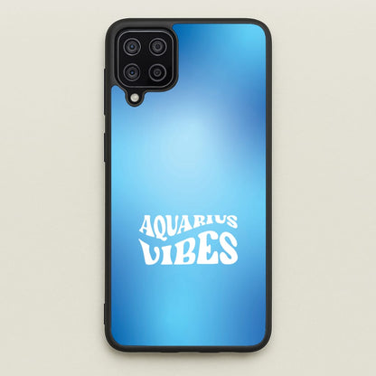 Aquarius Vibes Gradient Zodiac Galaxy A12 Case