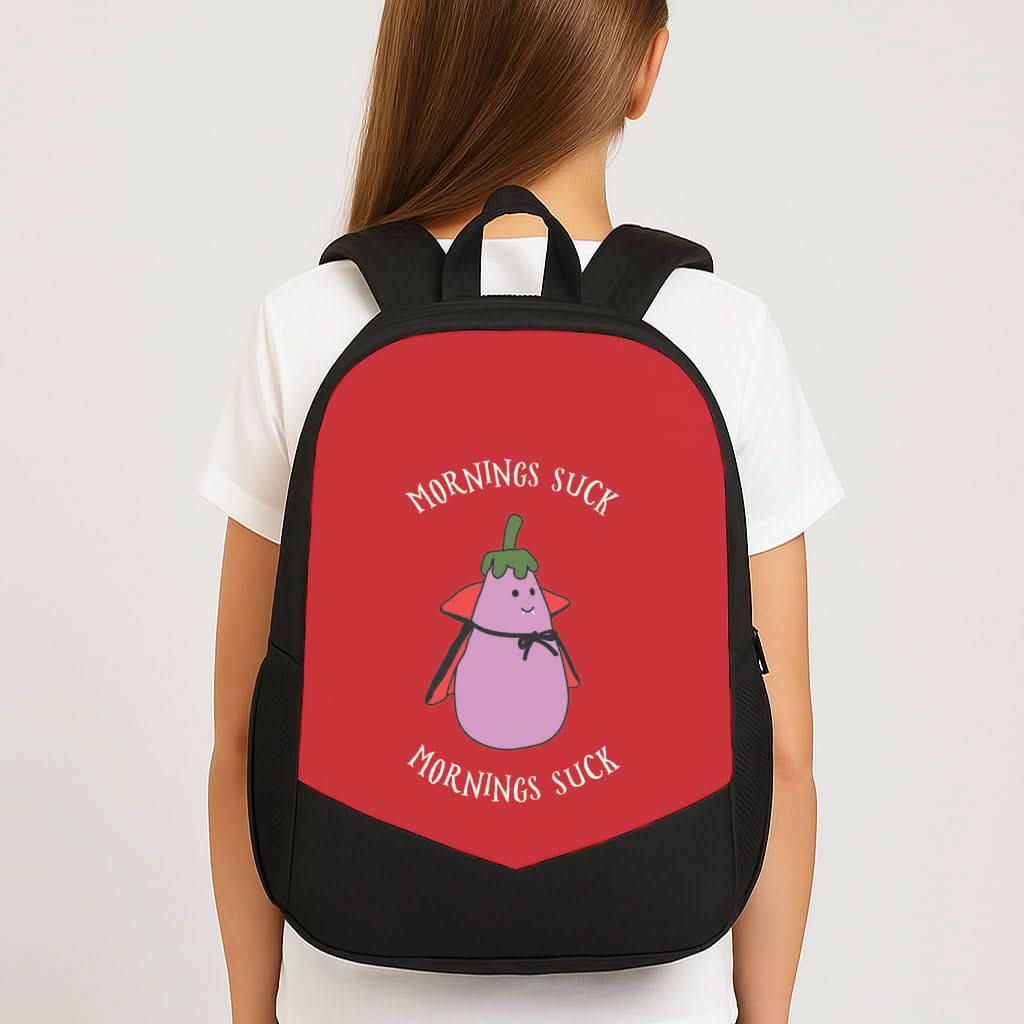 Mornings Suck Plush - Halloween School Bag