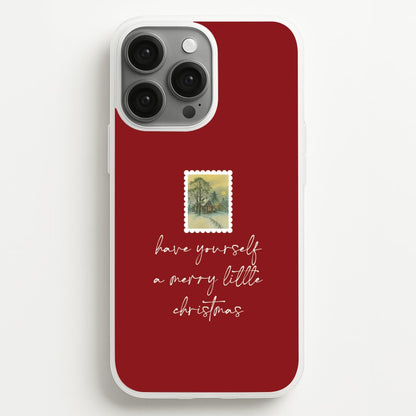 A Merry Little Christmas Stamp iPhone 13 Pro Max Case