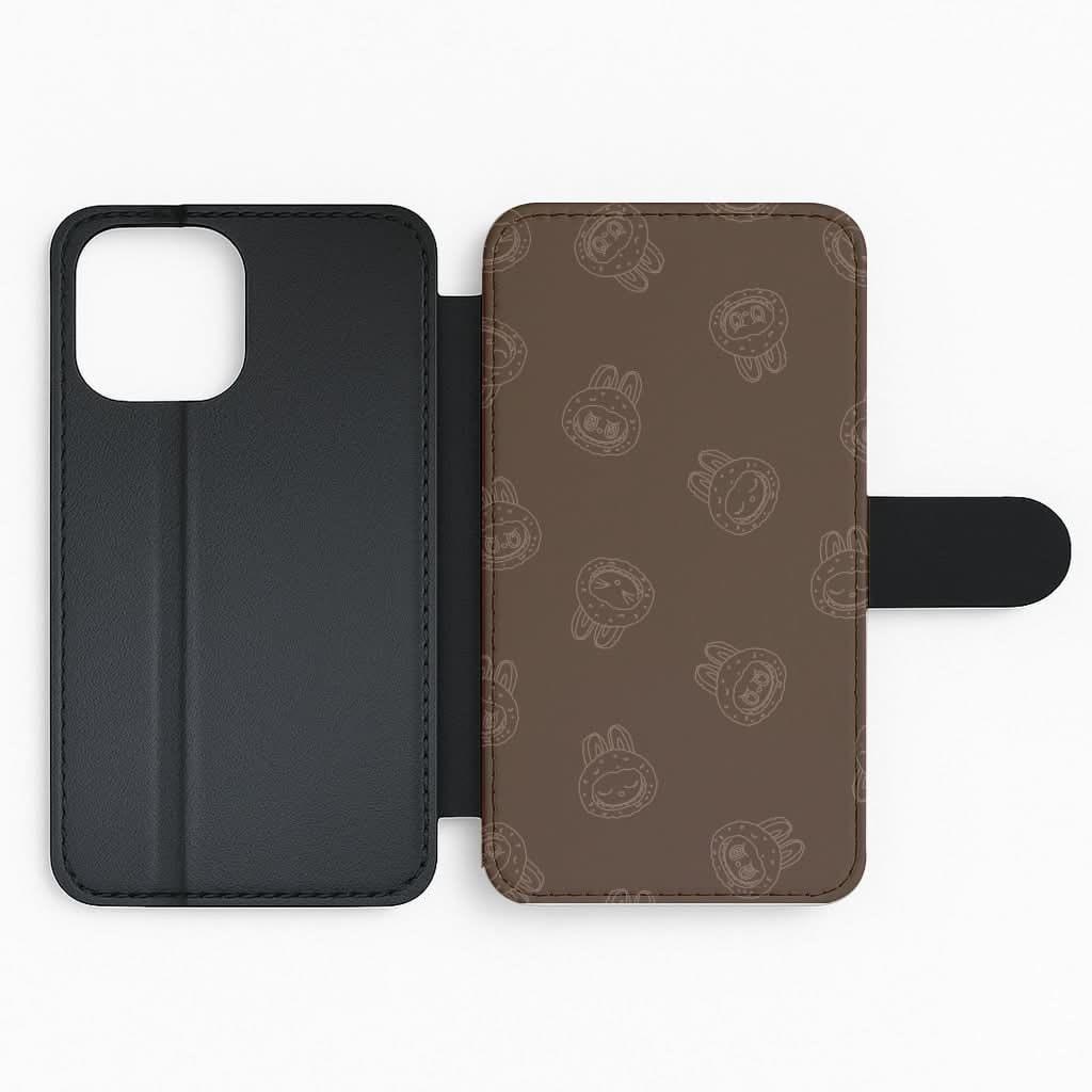 Monsters Outline Pattern I Flip Phone Case