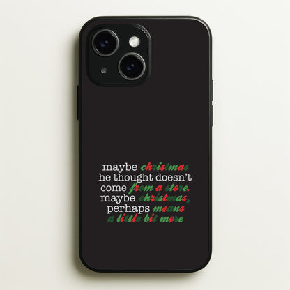 Green Creature Quote iPhone 14 Plus Case
