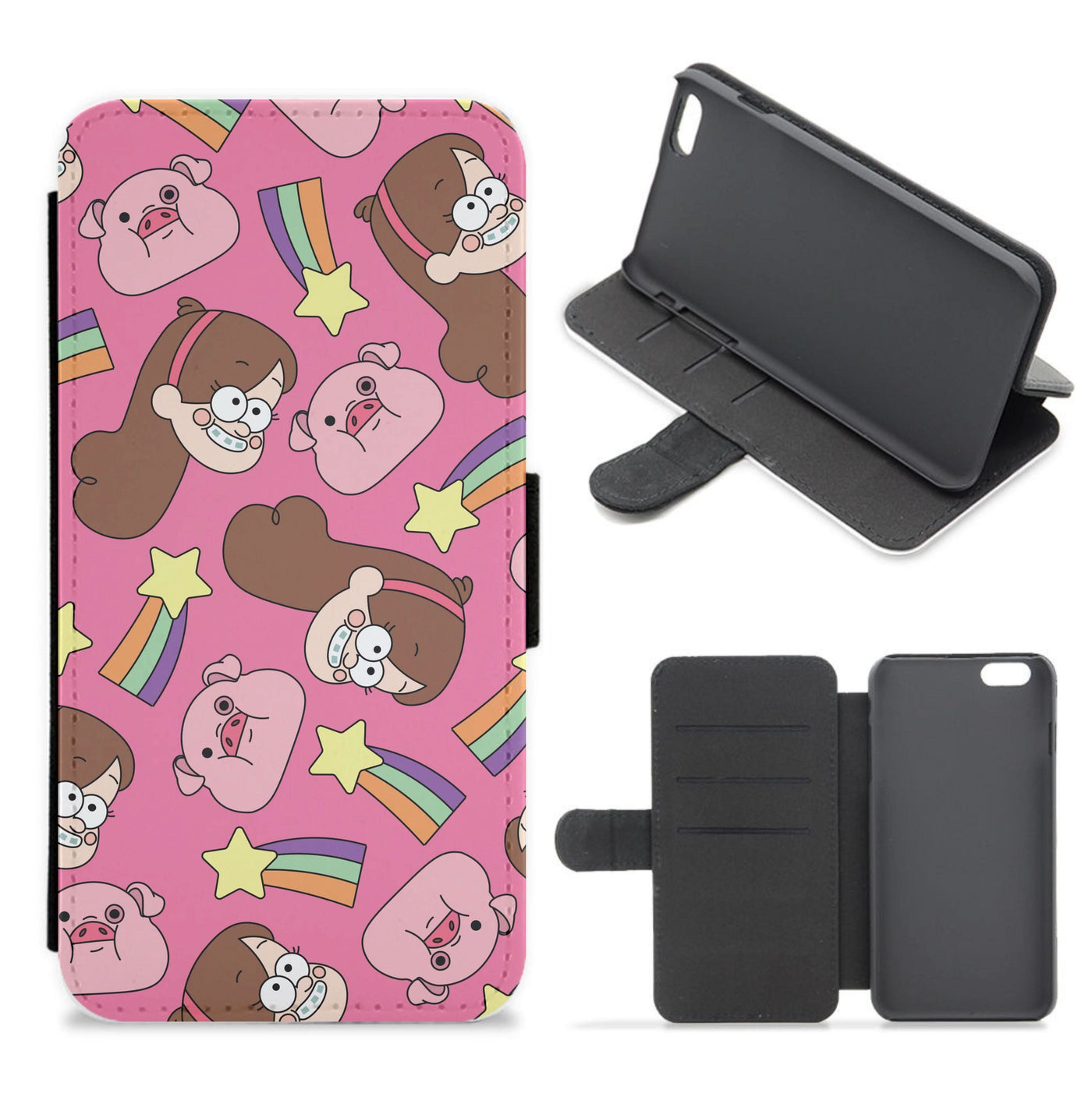 Mabel And Stars Pattern Flip / Wallet Phone Case