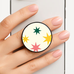 Colourful Christmas Stars Pattern Phone Grip
