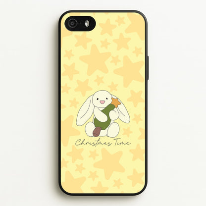 Christmas Bunny Stars Plush iPhone 5 / 5s / SE 2016 Case