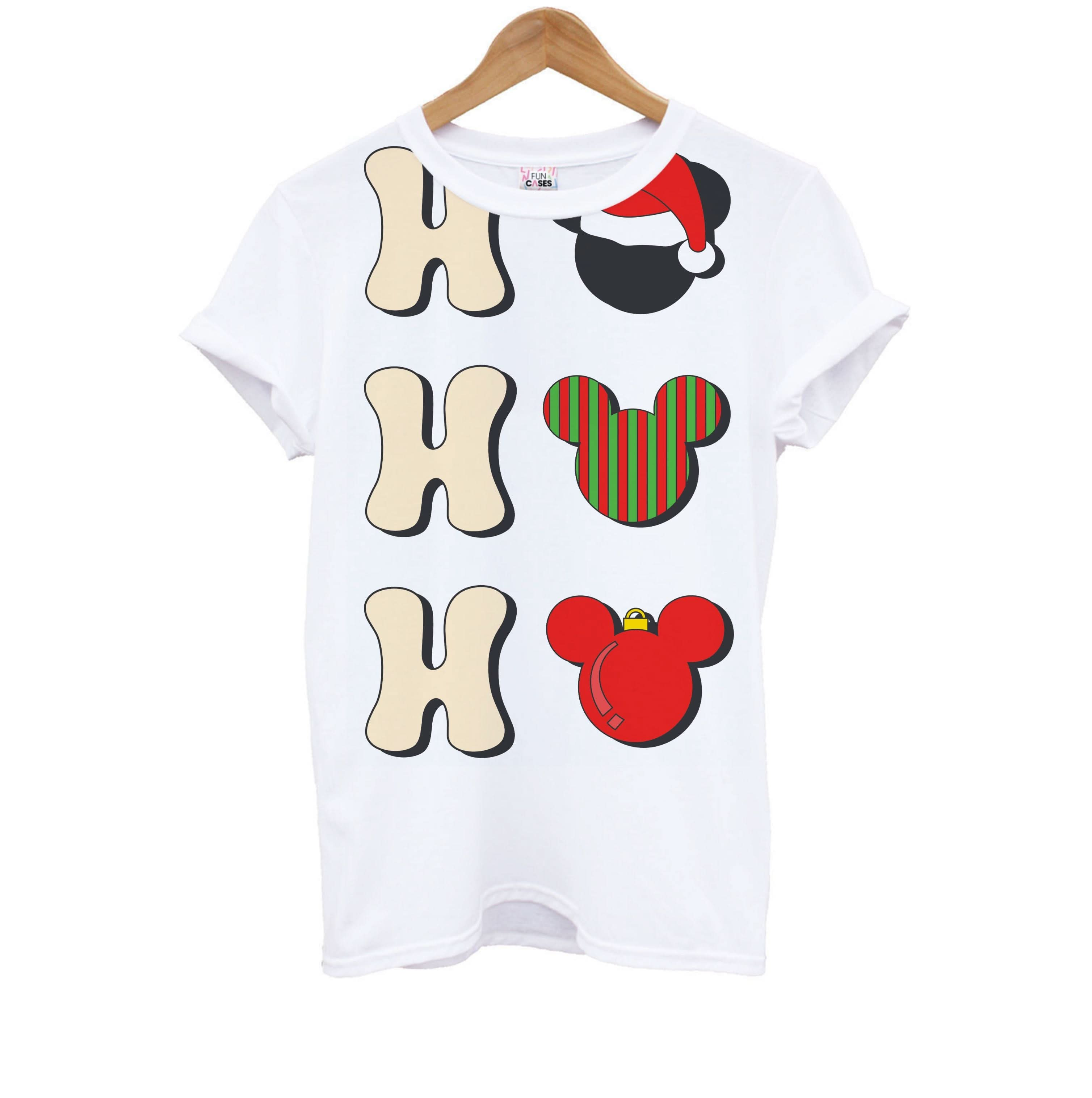 Ho Ho Ho Mickey Kids T-Shirt