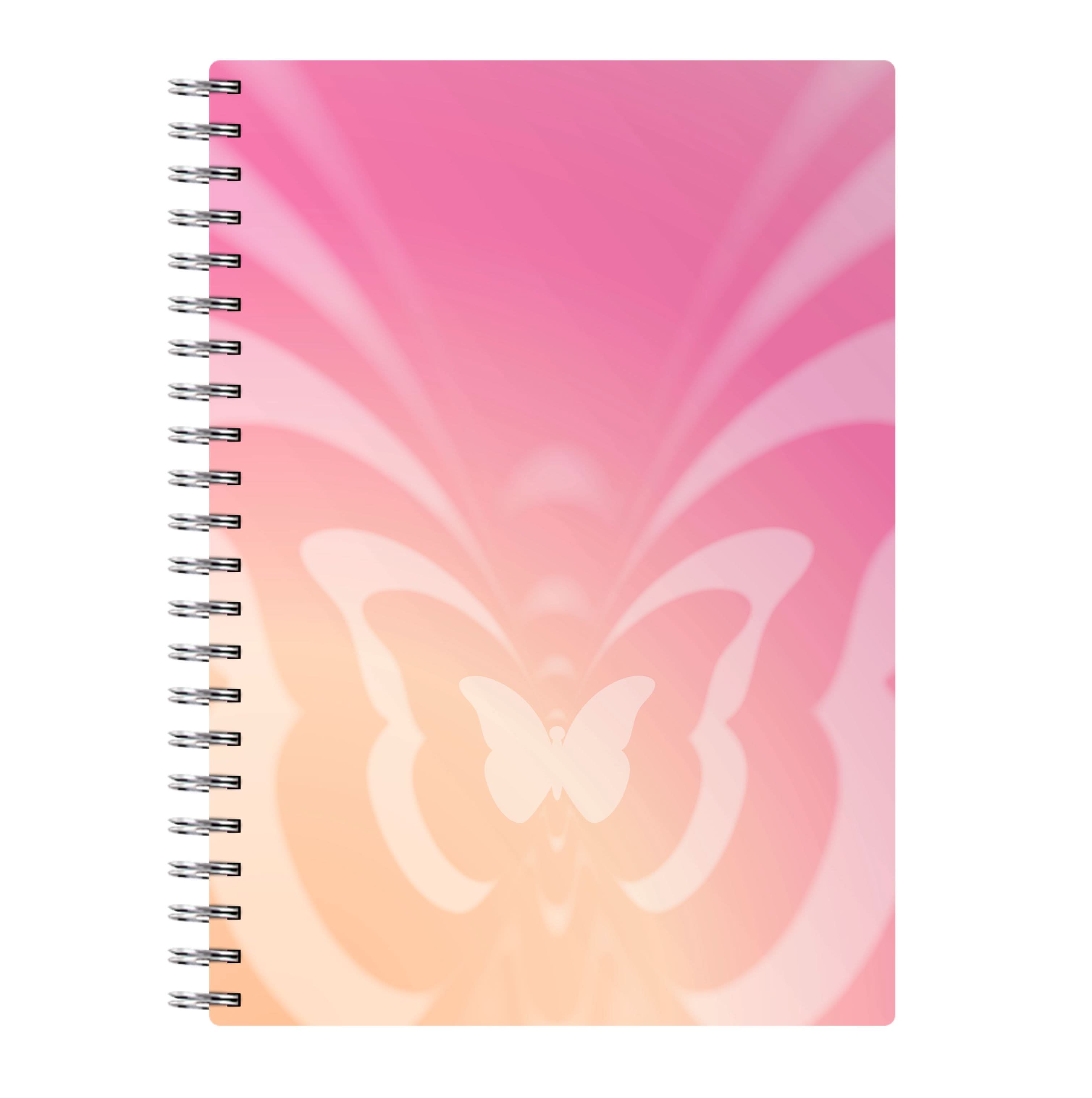 Butterfly Gradient Pink Notebook