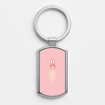 I'm A Trinket Girly Silver Metal Keyring