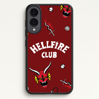 Hellfire Club Icons Collage Red Galaxy S25 Edge Case