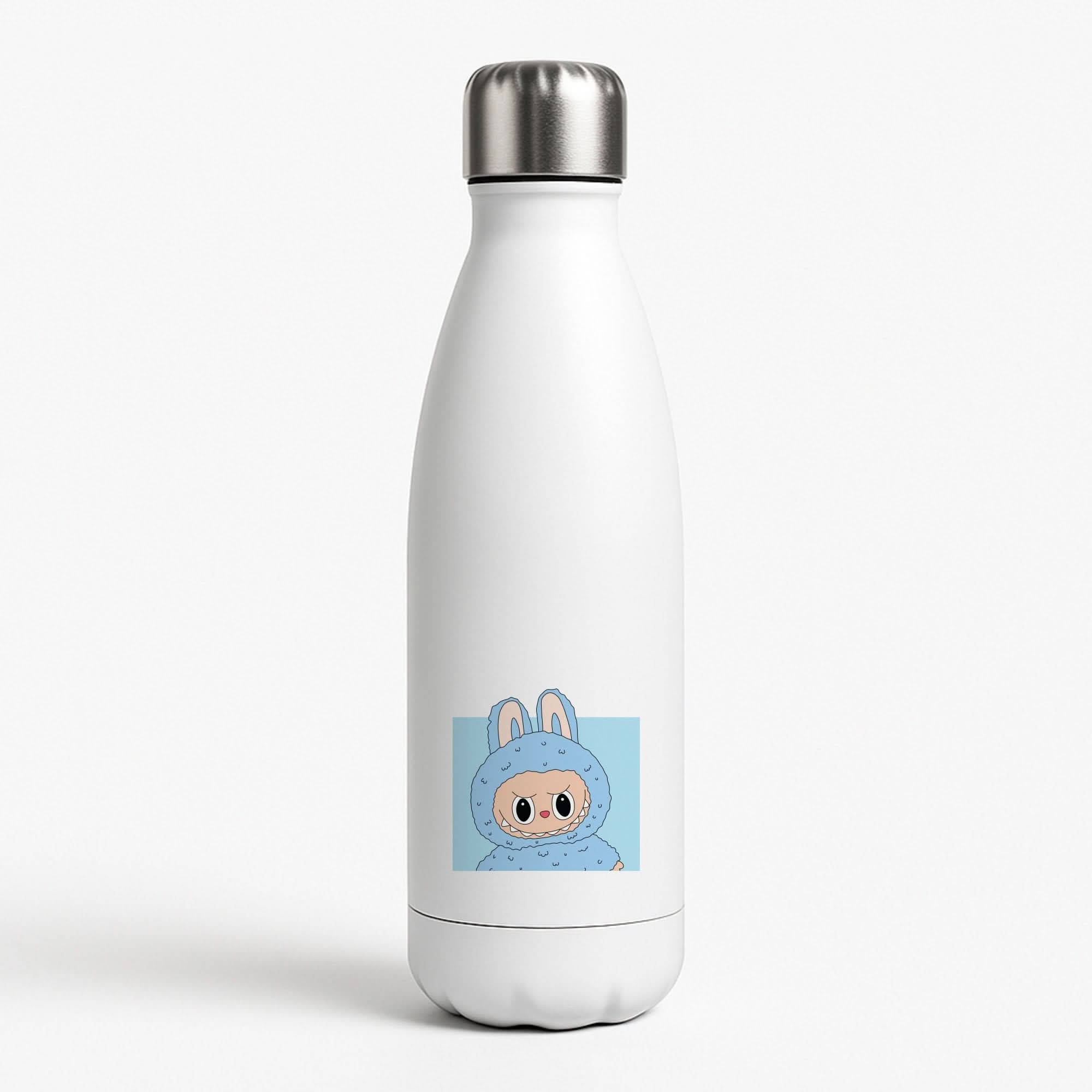 Cute Blue Notebook Monster Water Bottle