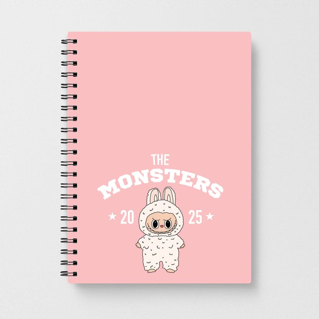 Cute Monster 2025 Pink Notebook