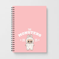 Cute Monster 2025 Pink Notebook