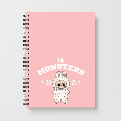 Cute Monster 2025 Pink Notebook