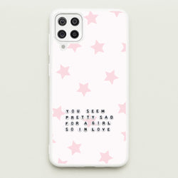 Pretty Sad Letter Beads Galaxy A12 Case