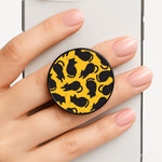 Black Cat Silhouettes Pattern Phone Grip