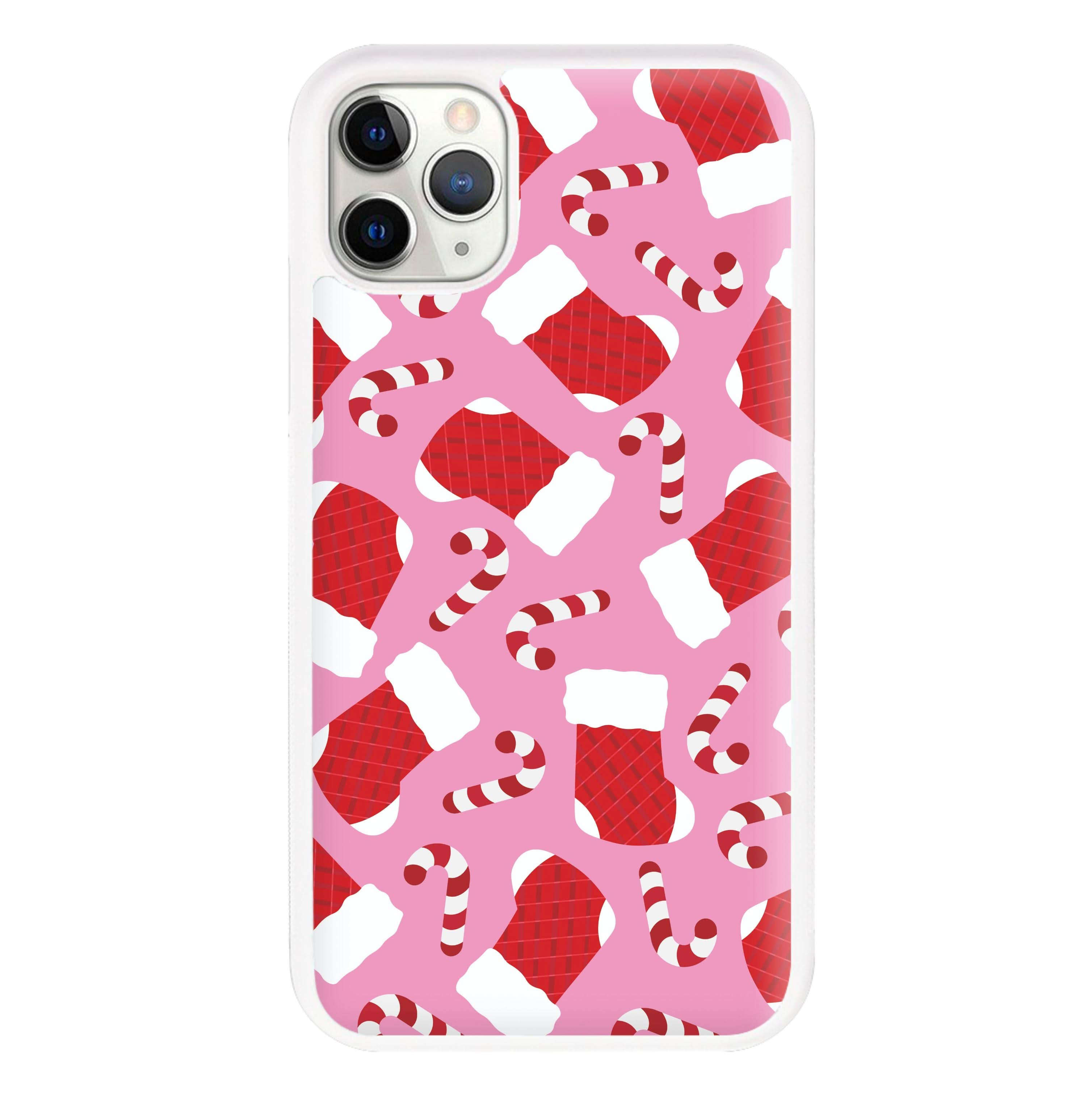 Pink Stocking Pattern Phone Case