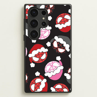 Spider Heroes Christmas Pattern Galaxy S25 Ultra Case