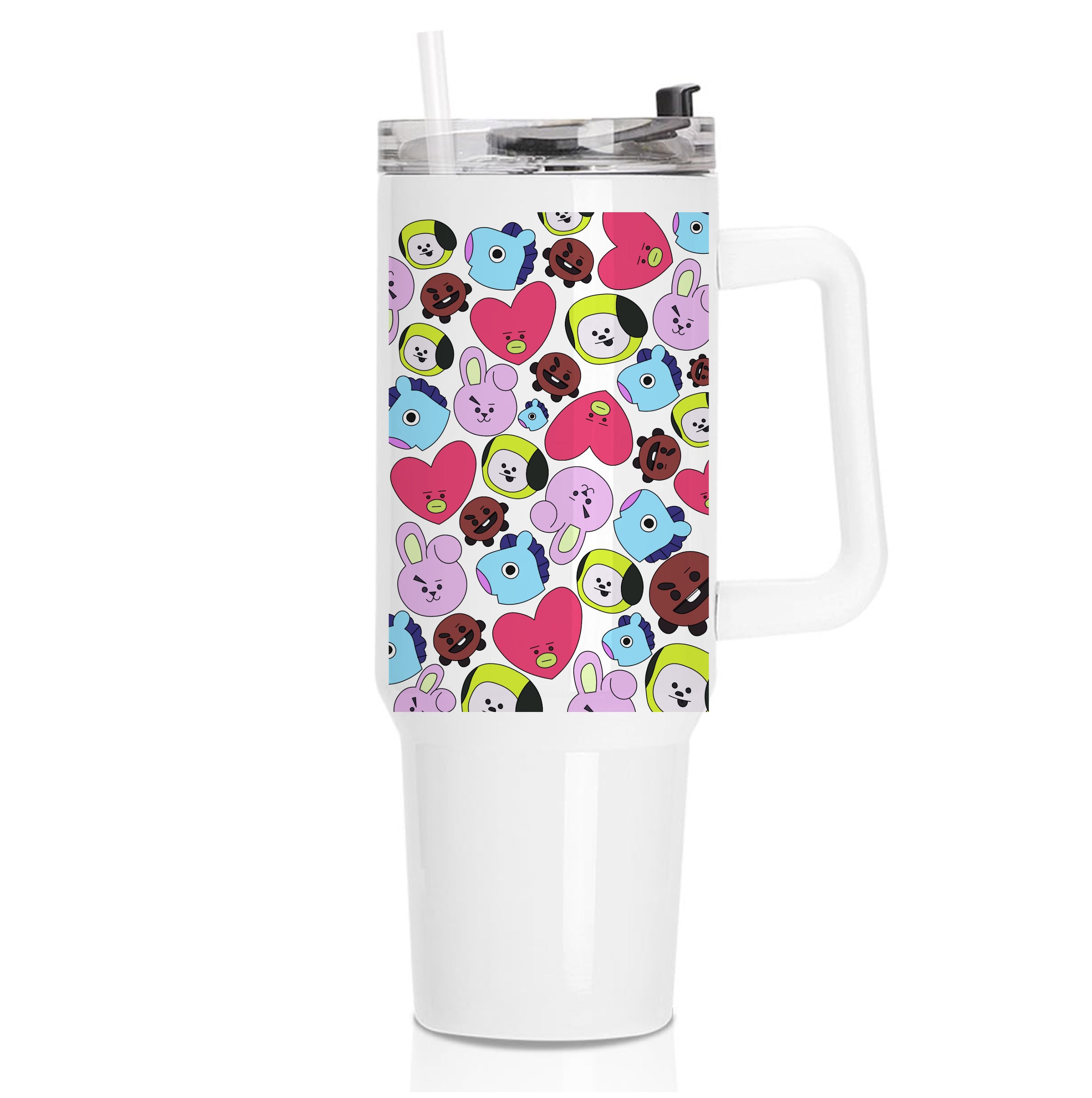 K-Pop Band Characters Collage Tumbler