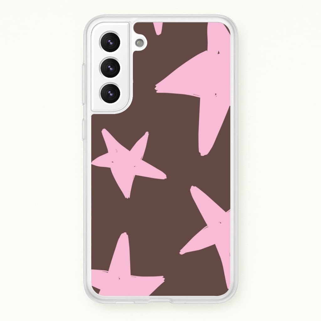 Chocolate & Strawberry Stars Galaxy S22 Plus Case