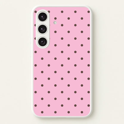 Strawberry Polka Dots Galaxy S24 Case