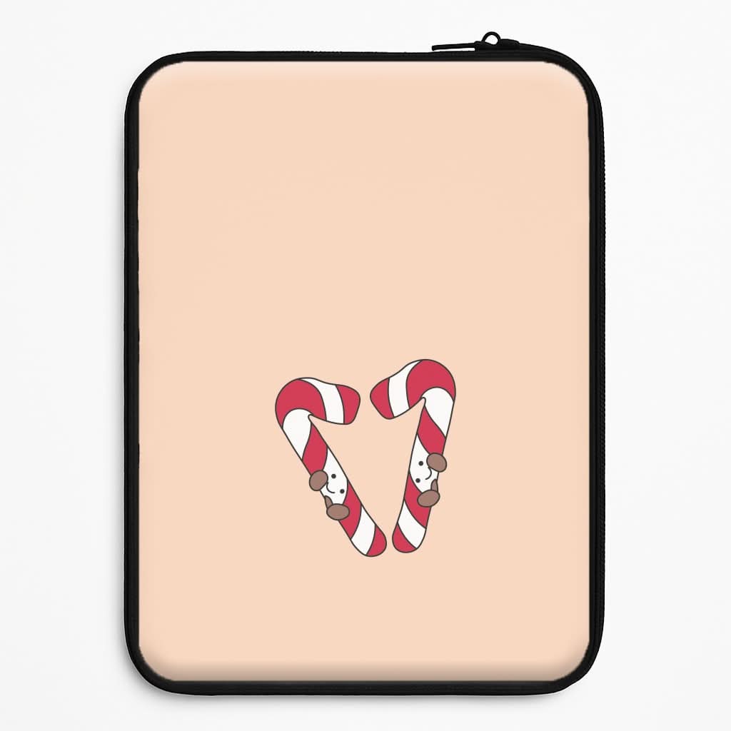 Christmas Candycane Plushies Laptop Sleeve