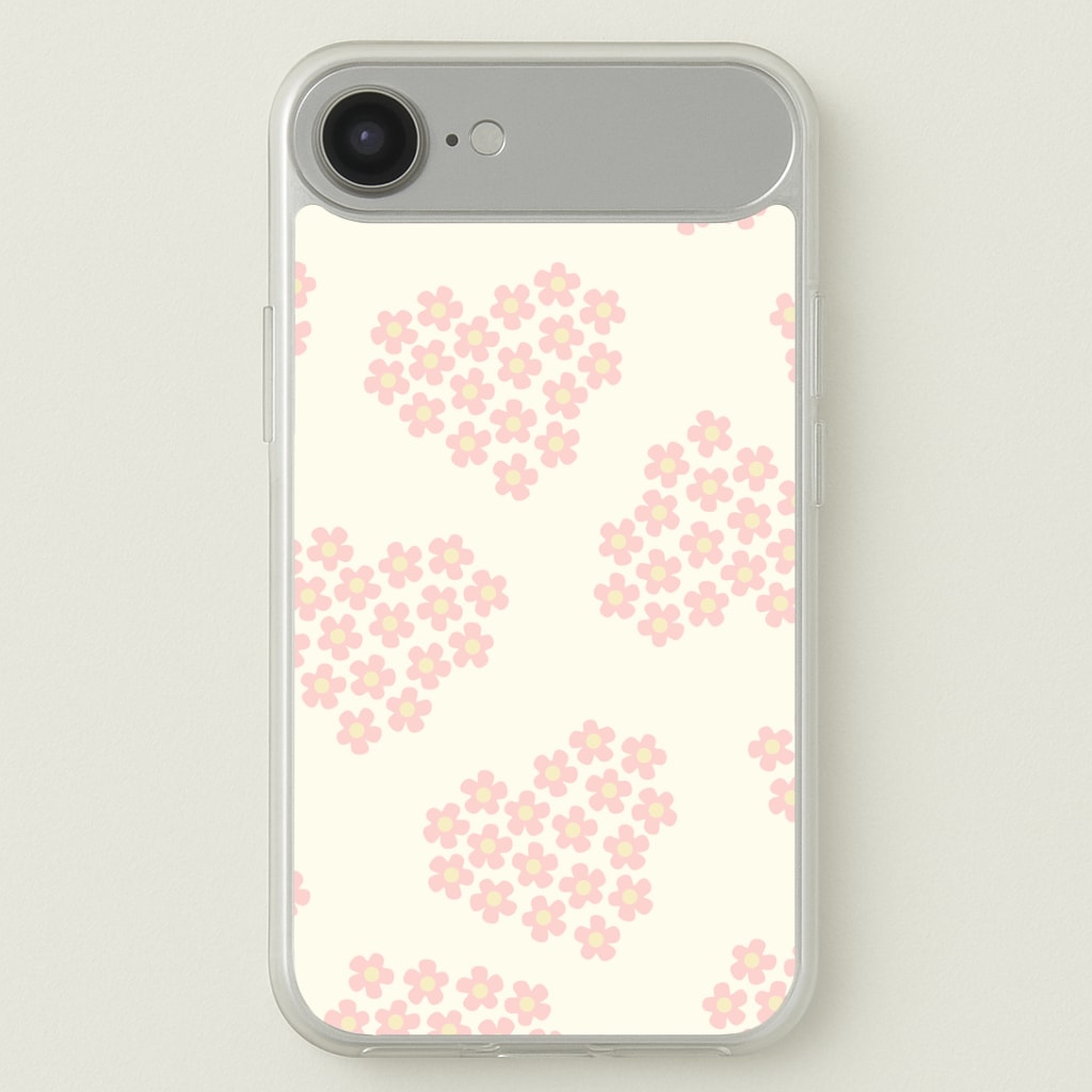 Flower Hearts Pattern iPhone 17 Air Case
