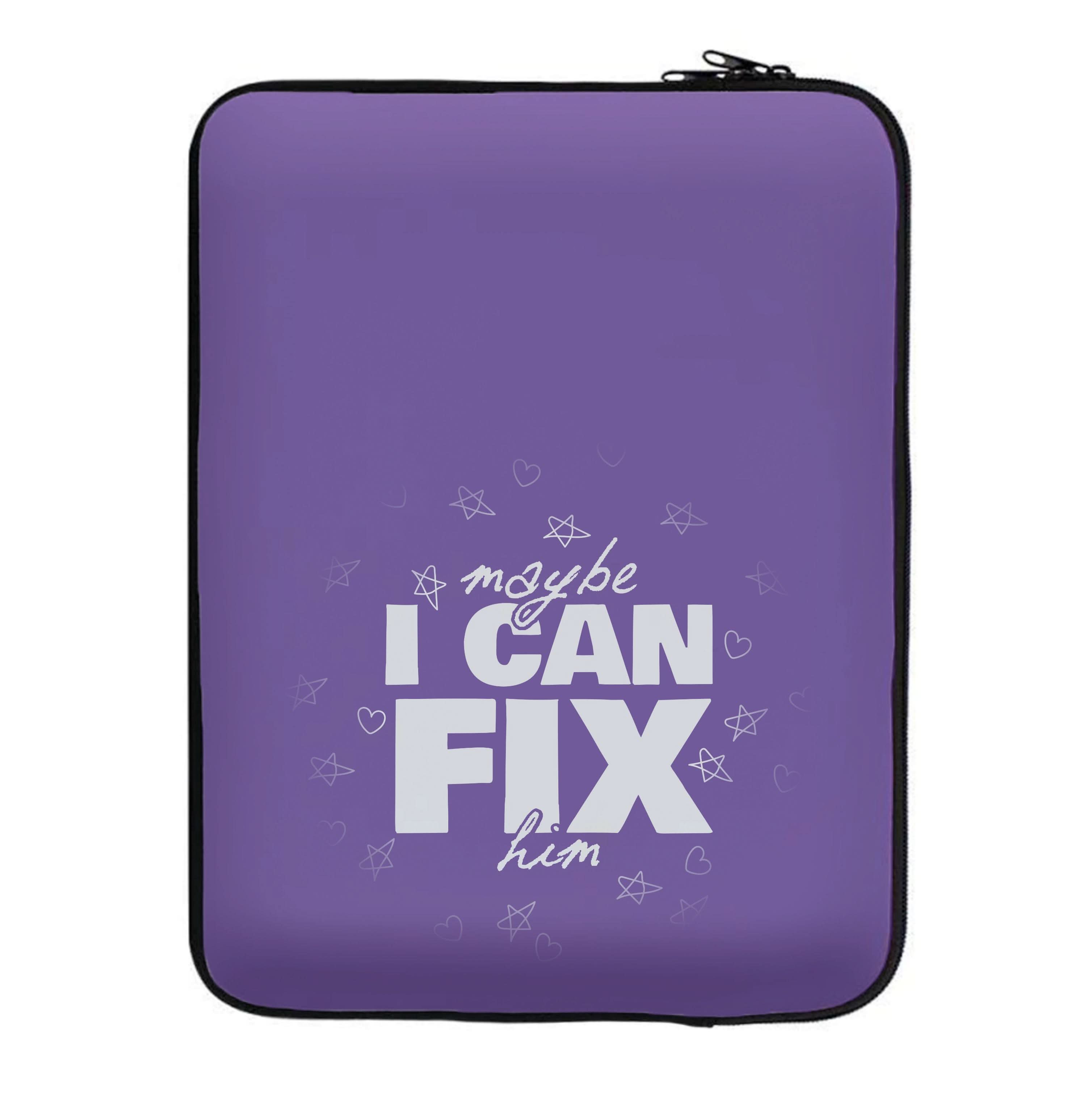 Maybe I Can Fix Him Purple Laptop Sleeve