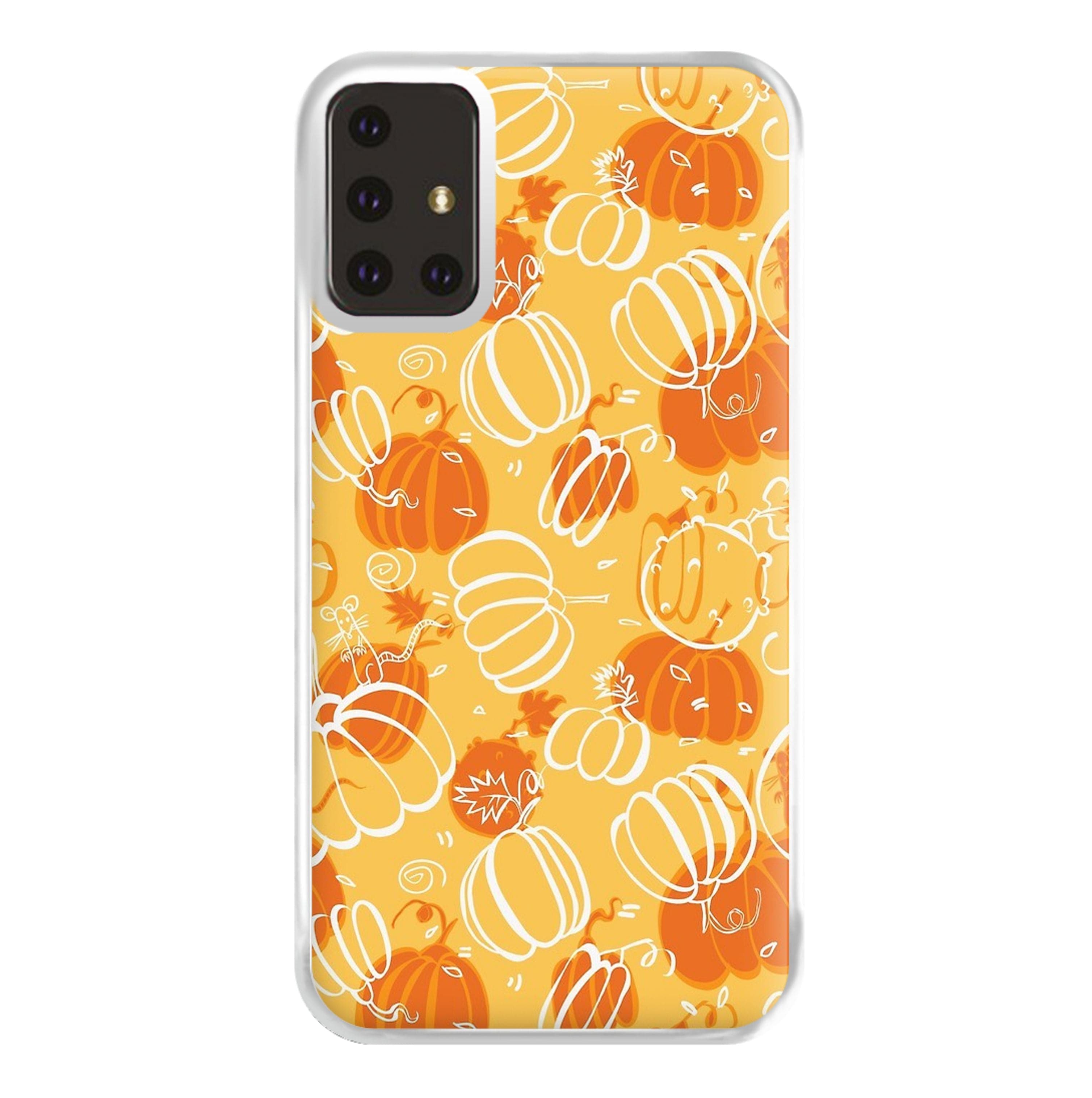 Drawn Pumpkin Pattern Phone Case