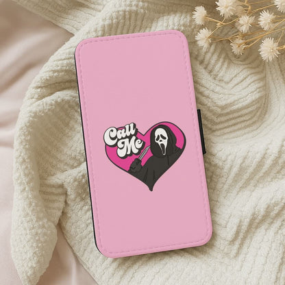 Call Me Heart Leather Phone Case