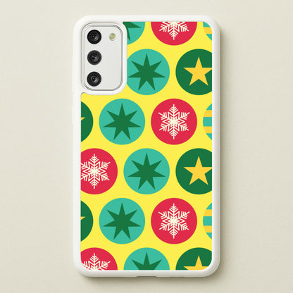 Colourful Abstract Baubles Christmas Pattern Galaxy S20FE Case