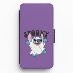 Spooky Cute Blue Alien Flip / Wallet Phone Case