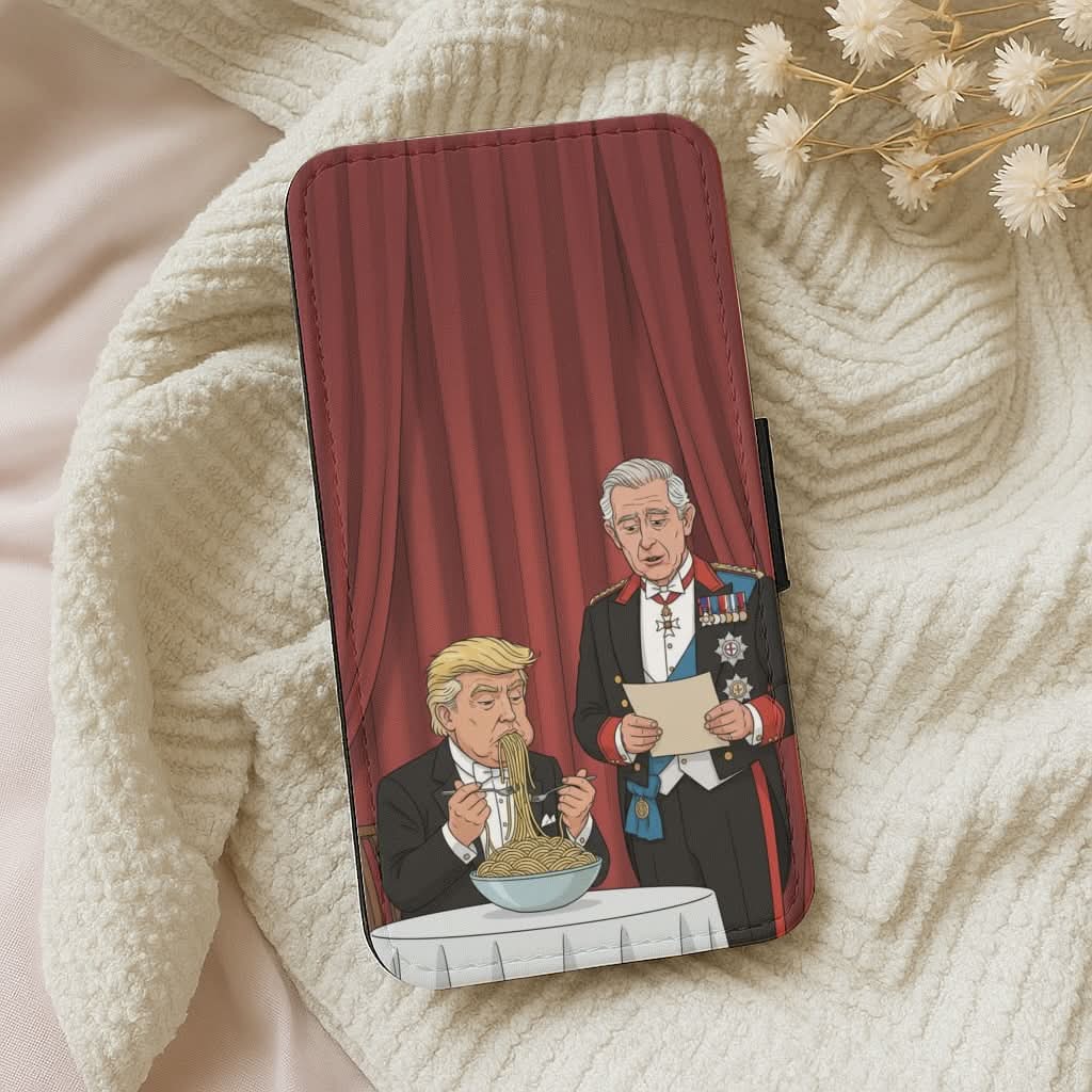 Charles & Donald's Spaghetti Leather Phone Case
