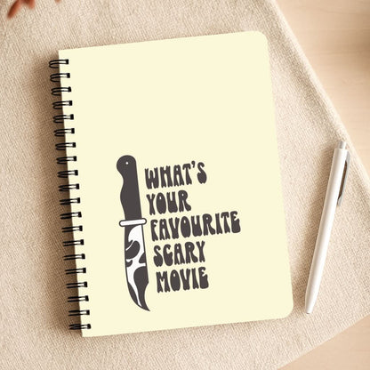 What's Your Favourite Scary Movie Trippy Notepad