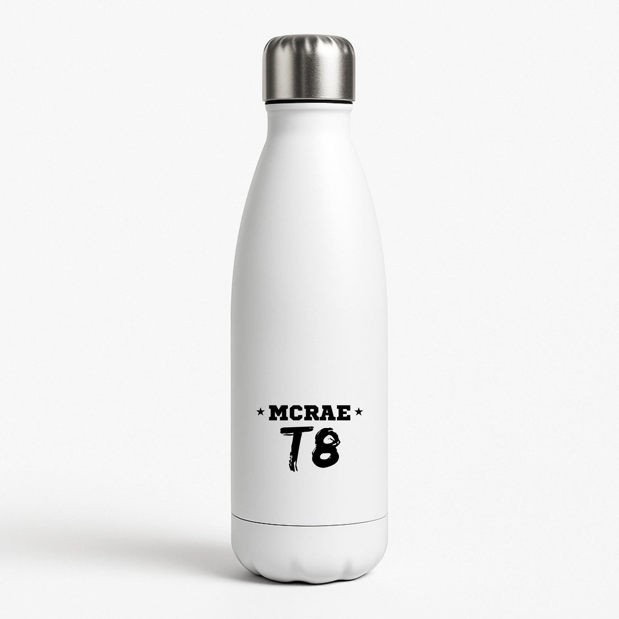 Pink T8 Sports White Water Bottle