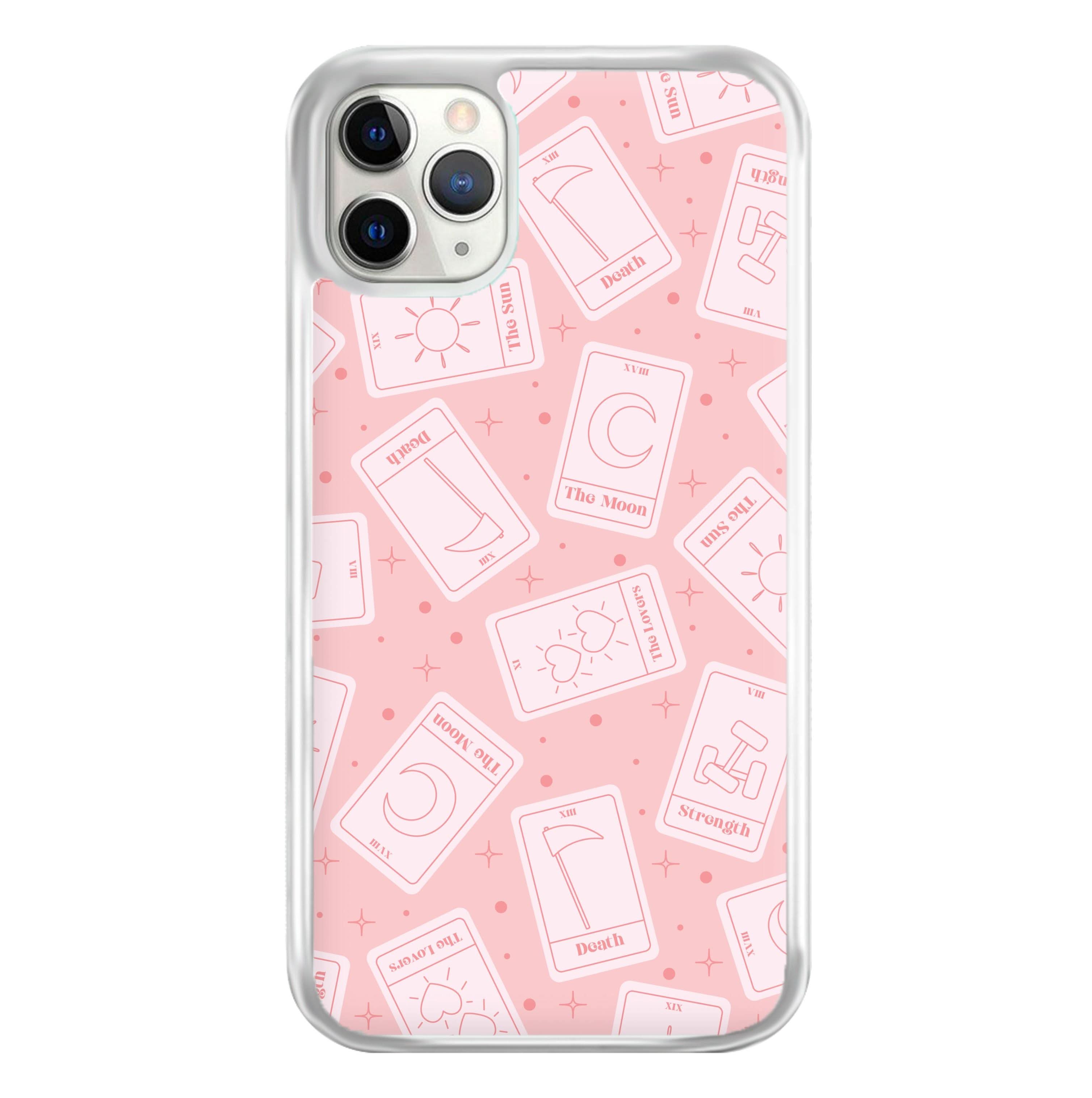 Pastel Pink Tarot Cards Pattern Phone Case