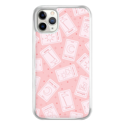 Pastel Pink Tarot Cards Pattern Phone Case