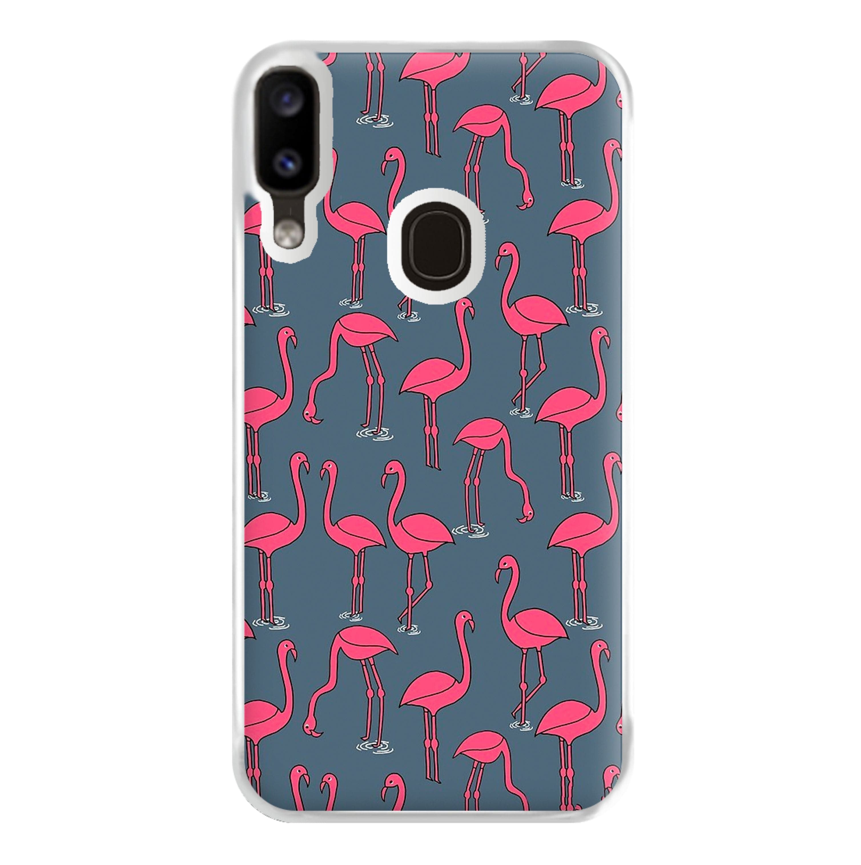 Basic Pink Flamingo Pattern Phone Case