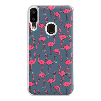 Basic Pink Flamingo Pattern Phone Case